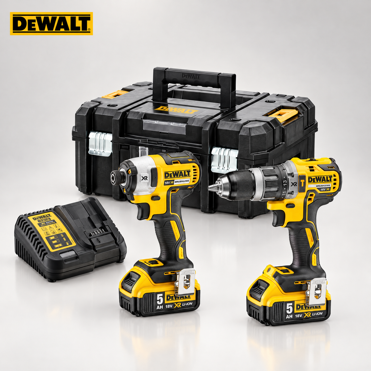 DeWALT DCK266P2T-QW 18V XR combiset klopboor-/schroefmachine + slagschroevendraaier
